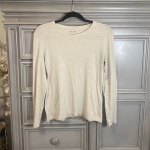 Cream Long Sleeved Tee